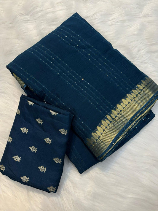 Budget Viscose Georgette trendy saree