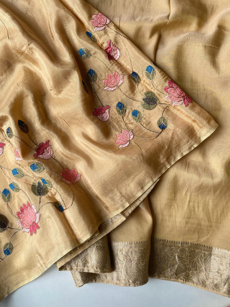 Viscose Zari Tissue Pure premium luxe saree