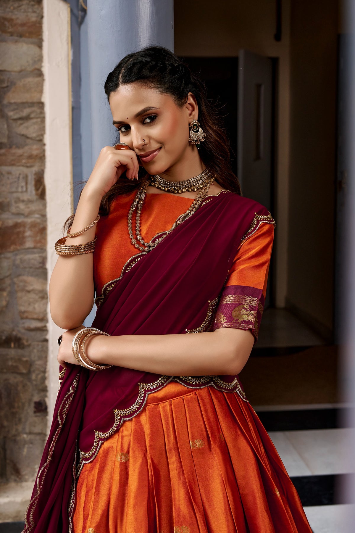 Tarika south india style designer lehenga
