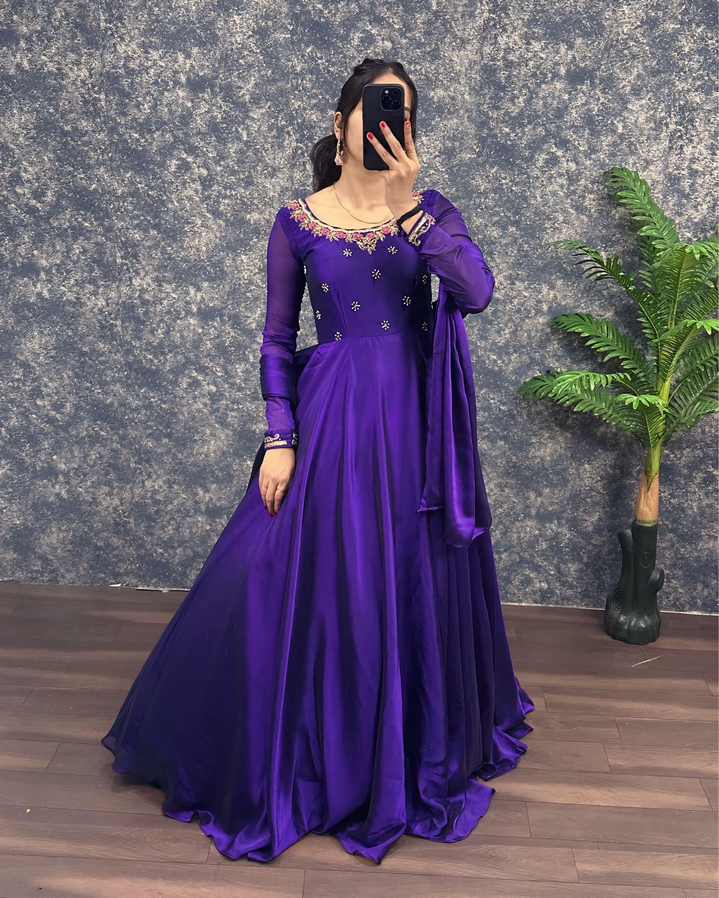 Rangoli classic work gowns