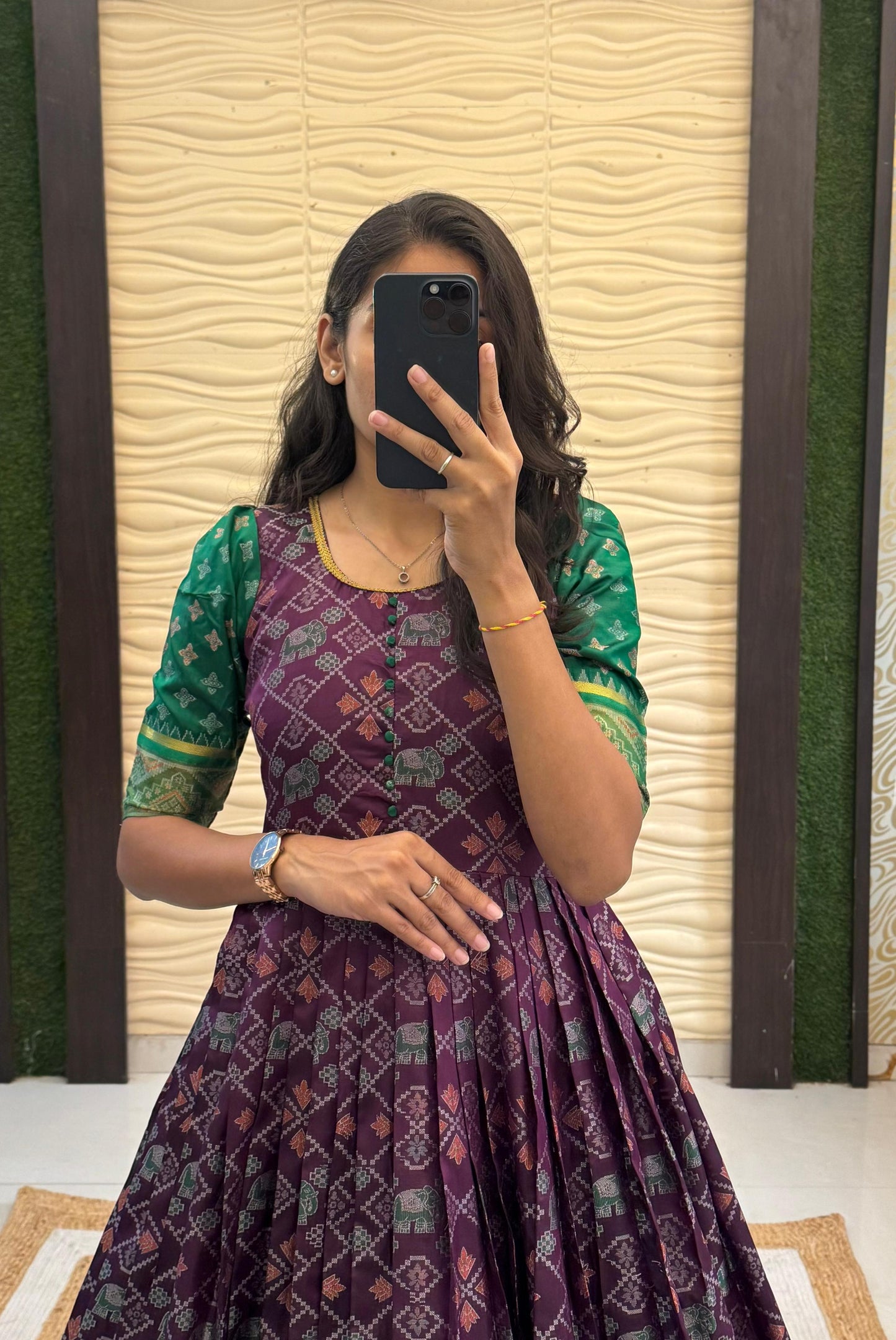 Kanjivaram silk Kalmkari weaving gowns
