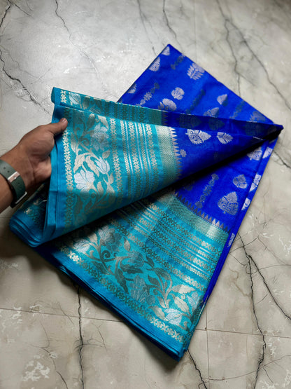 BANARSI HANDLOOM SEMI GEORGETTE Budget saree