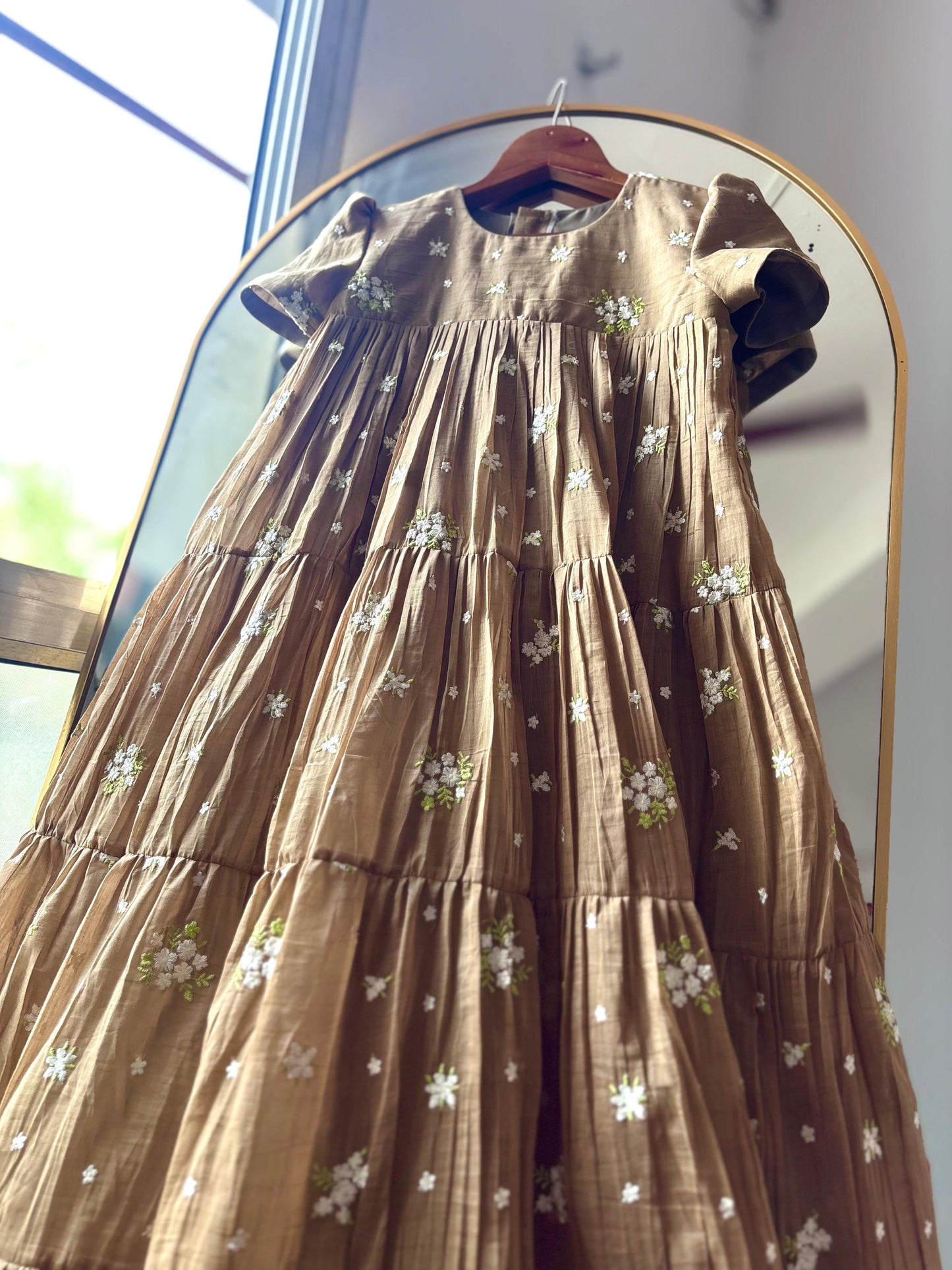 Cafe elegance Mul Chanderi gowns