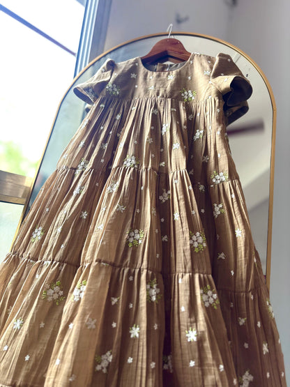 Cafe elegance Mul Chanderi gowns