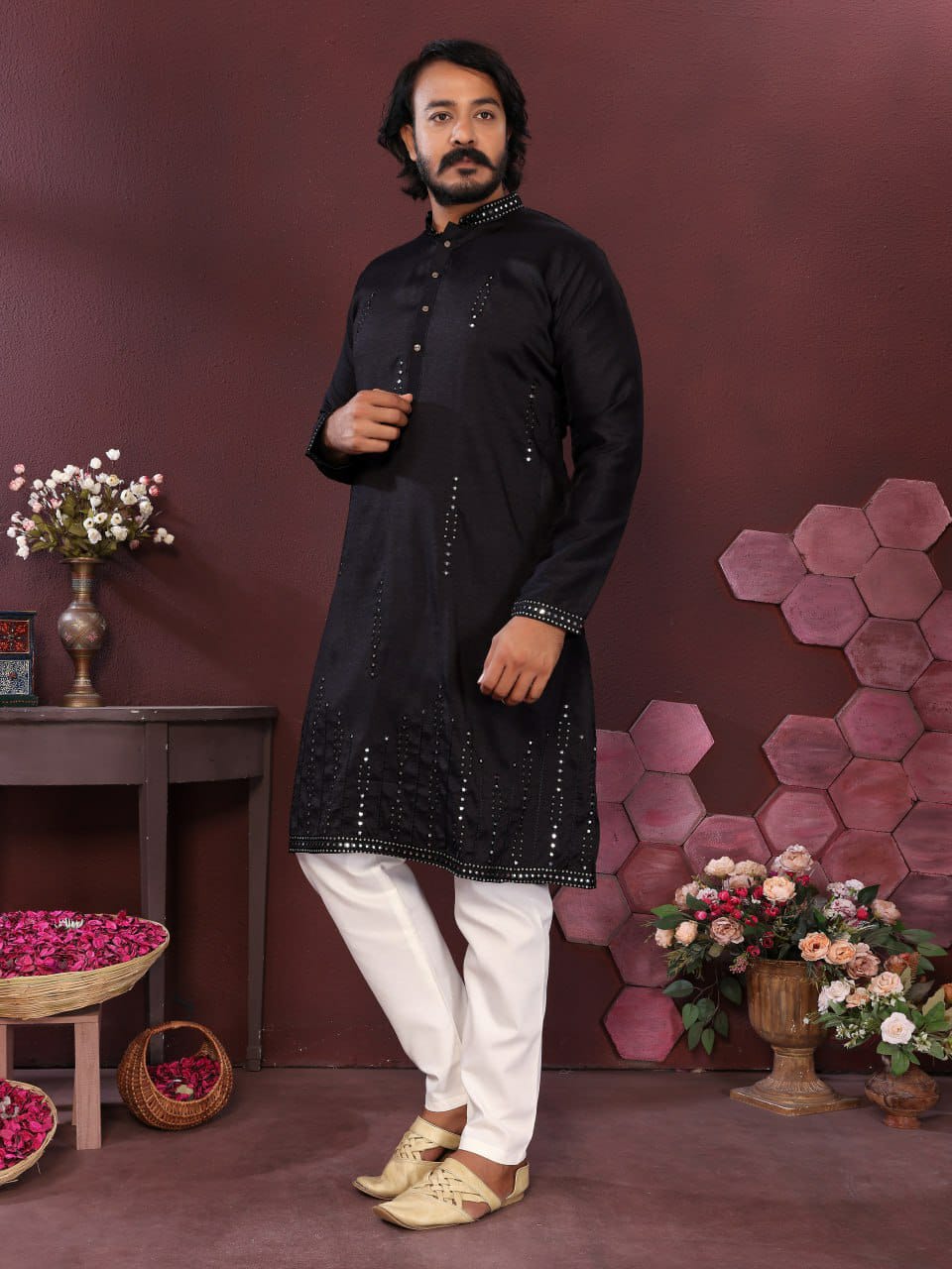Smart Silk Gents kurta sets