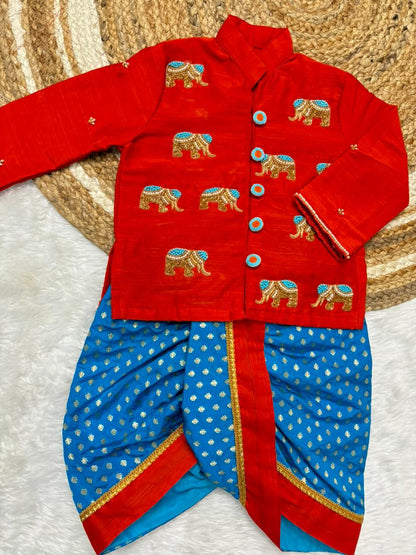 Cute Kid Boys dhoti  festival set