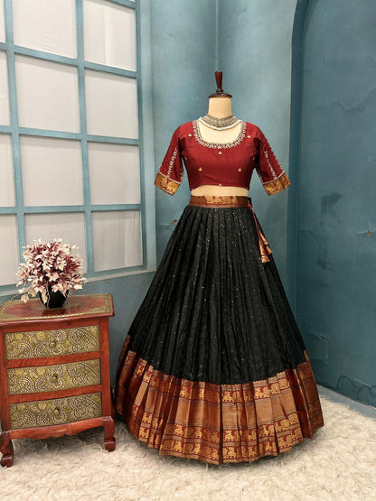 Narayanpet semi style lehenga