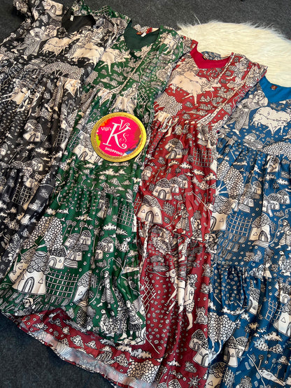 Muslim cotton cafe village style gowns