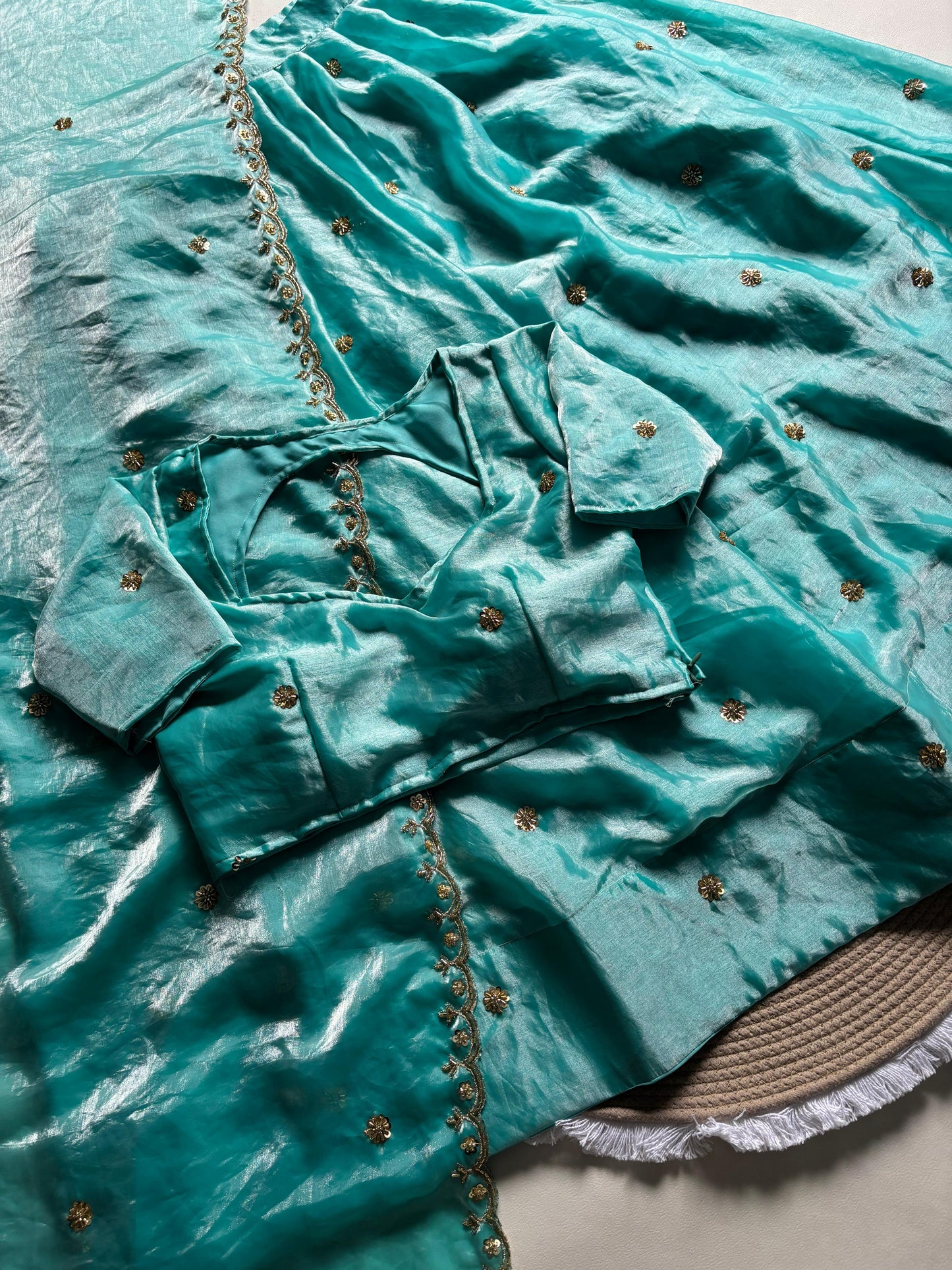 Pure premium silk lehenga  with Unstitched blouse