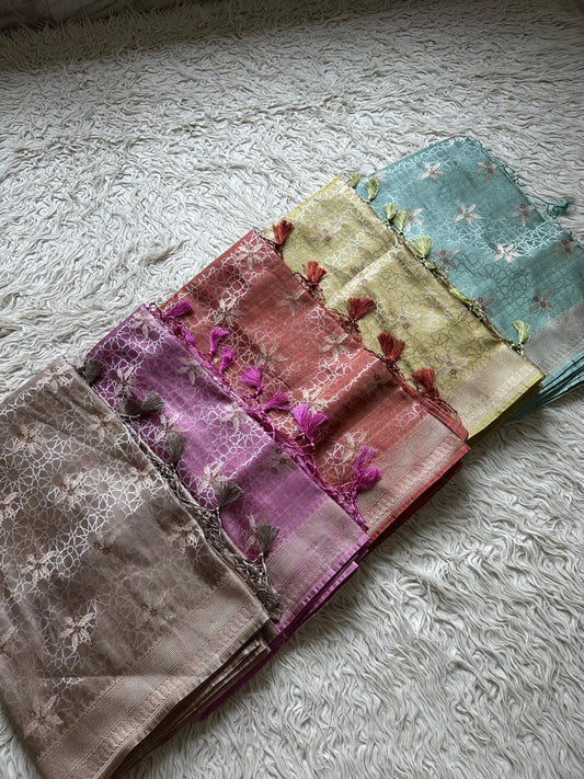 Banarasi mashru silk saree Luxe