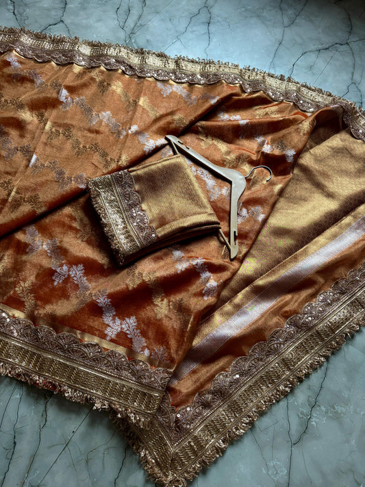 Banarasi Tissue lace luxe saree