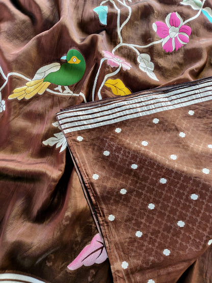 Paper silk Vintage vibe paper silk saree