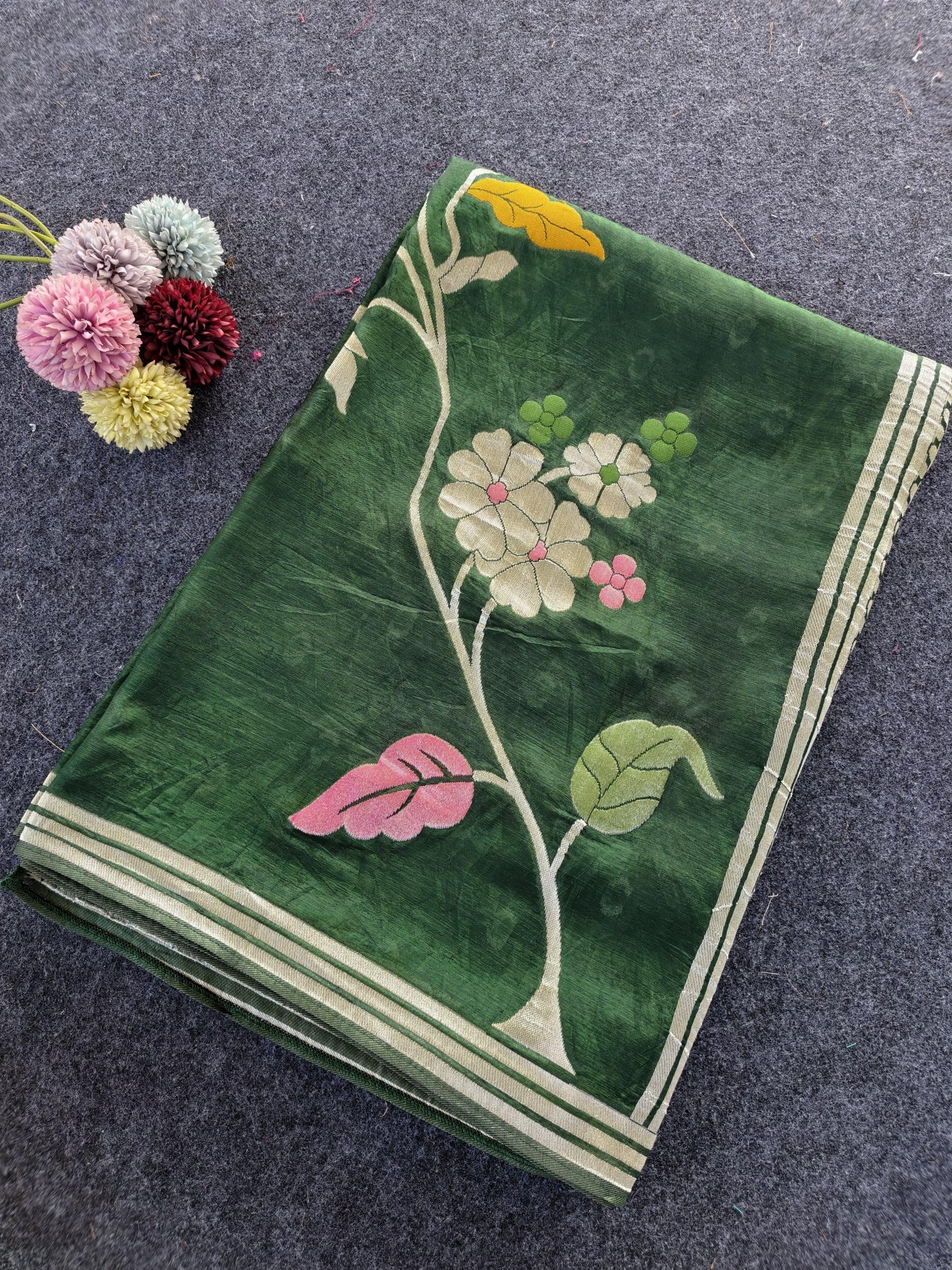 Paper silk Vintage vibe paper silk saree