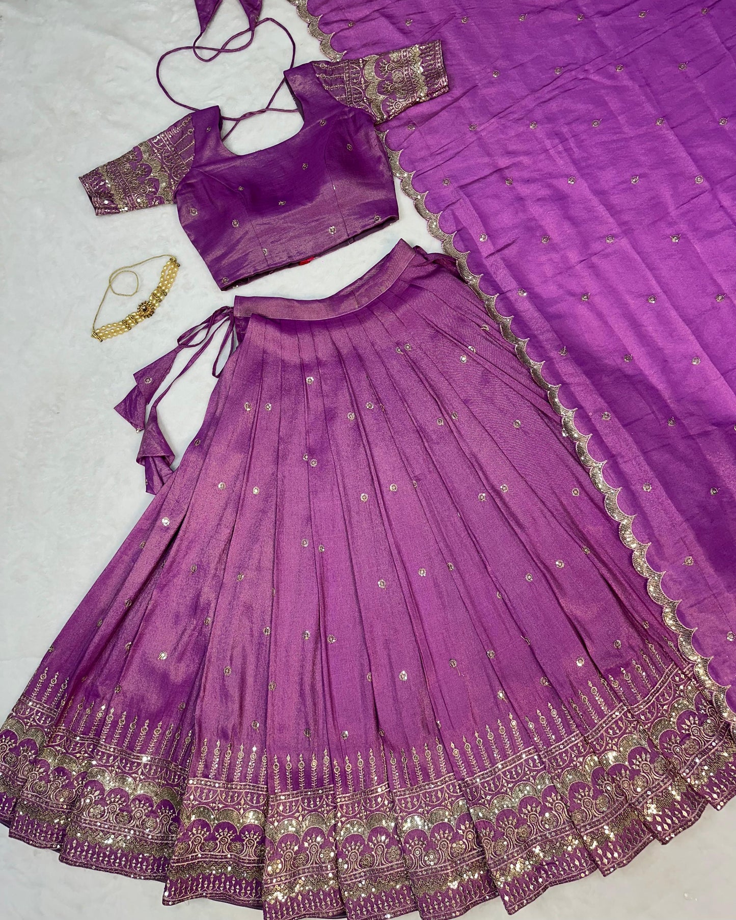 Festival Lehenga South tisuuse silk embroidery sequin work
