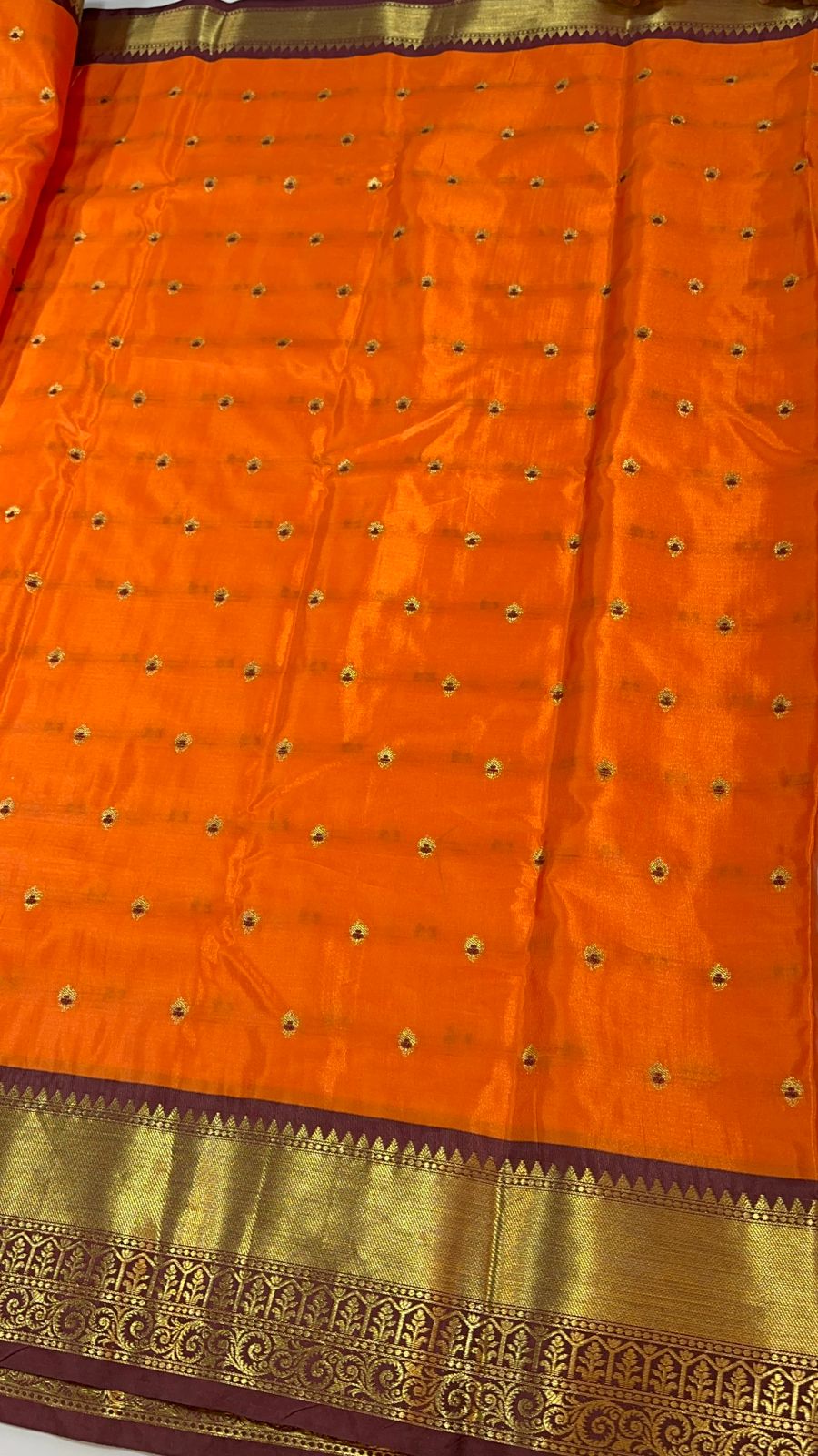 Vintage semi Gadwal traditional pattu sarees