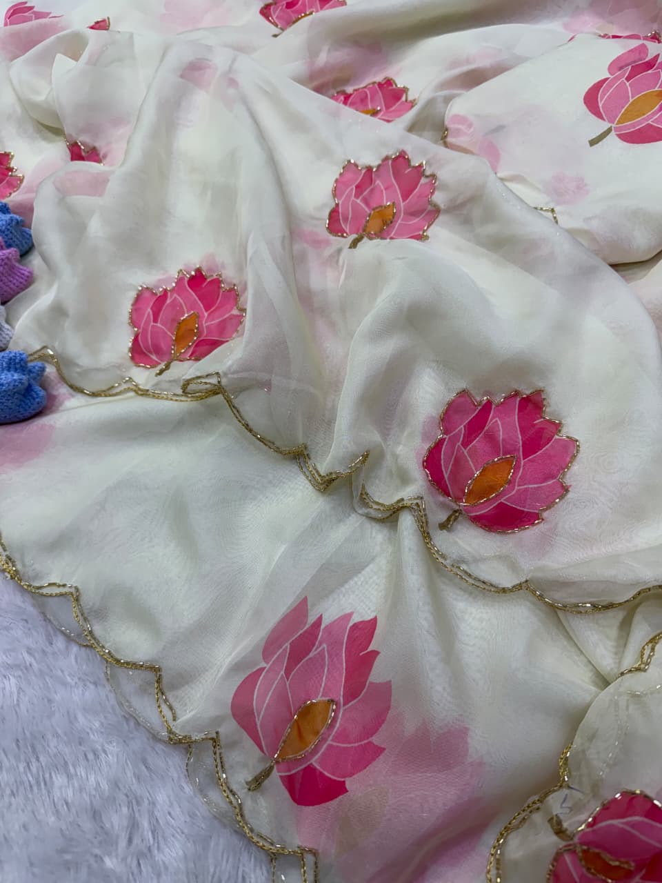 Handwork fabsoft budget Designer saree