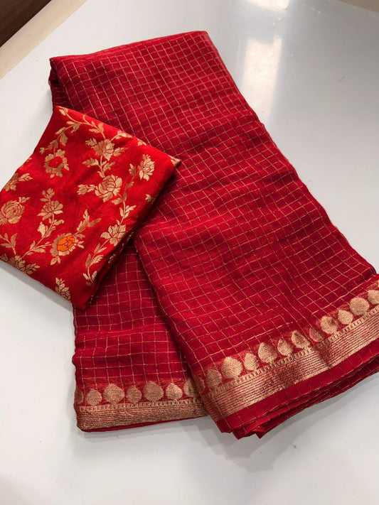 Budget viscose Georgette menakari saree