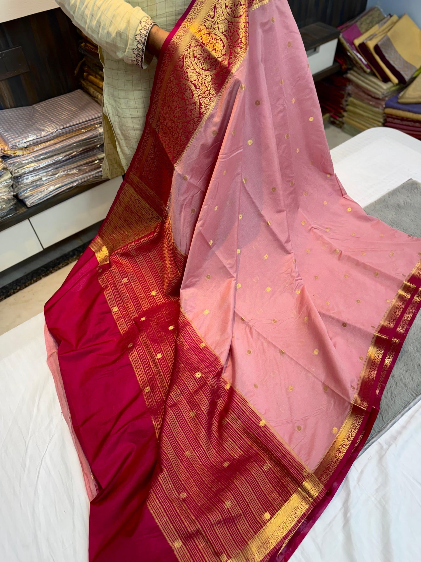 Banarasi Classic Dyble Dupion Sarees