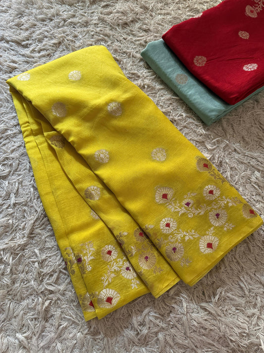 Viscose Banarasi’s budget soft weaving saree