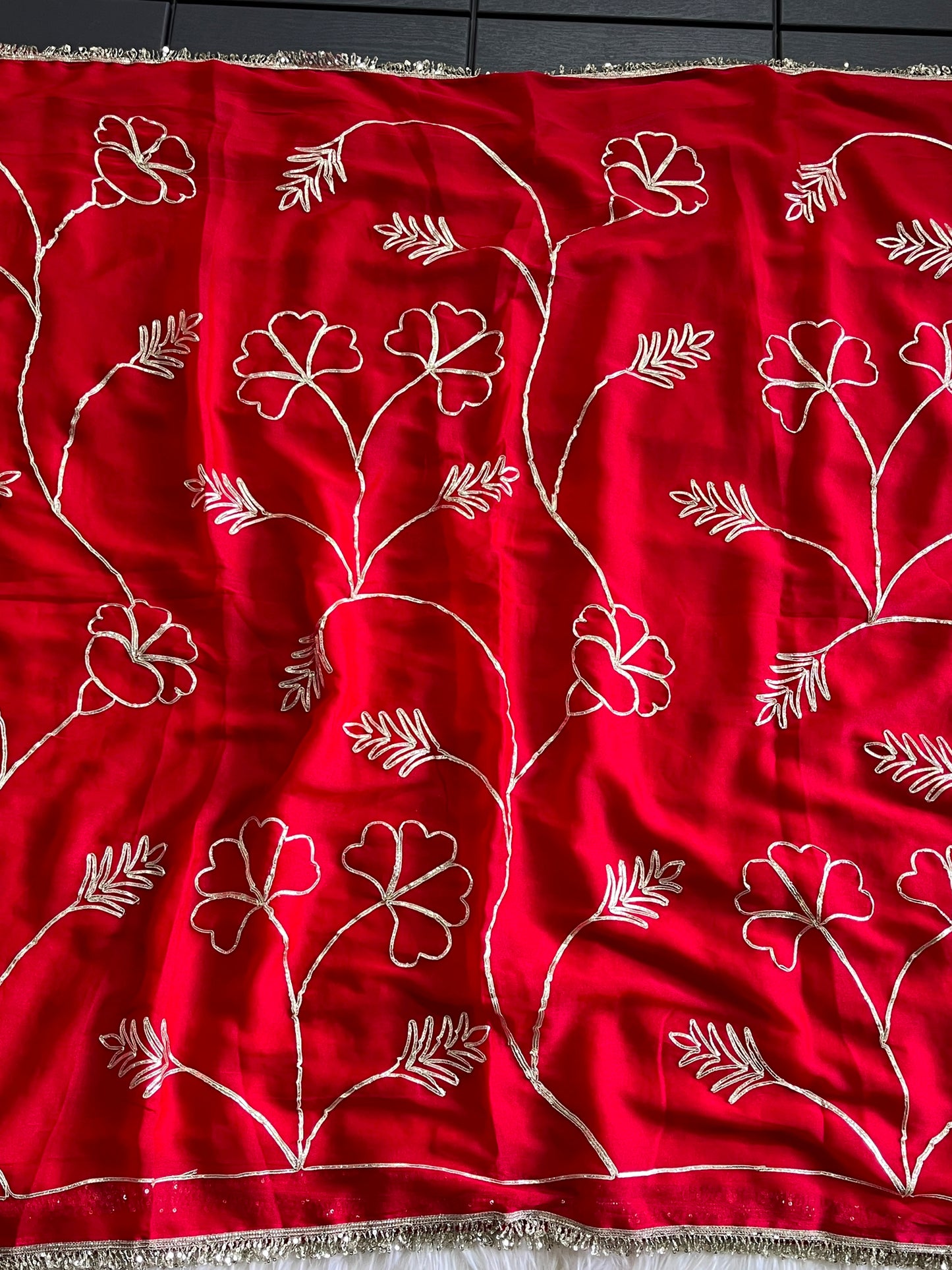 Budget Georgette gota work sarees