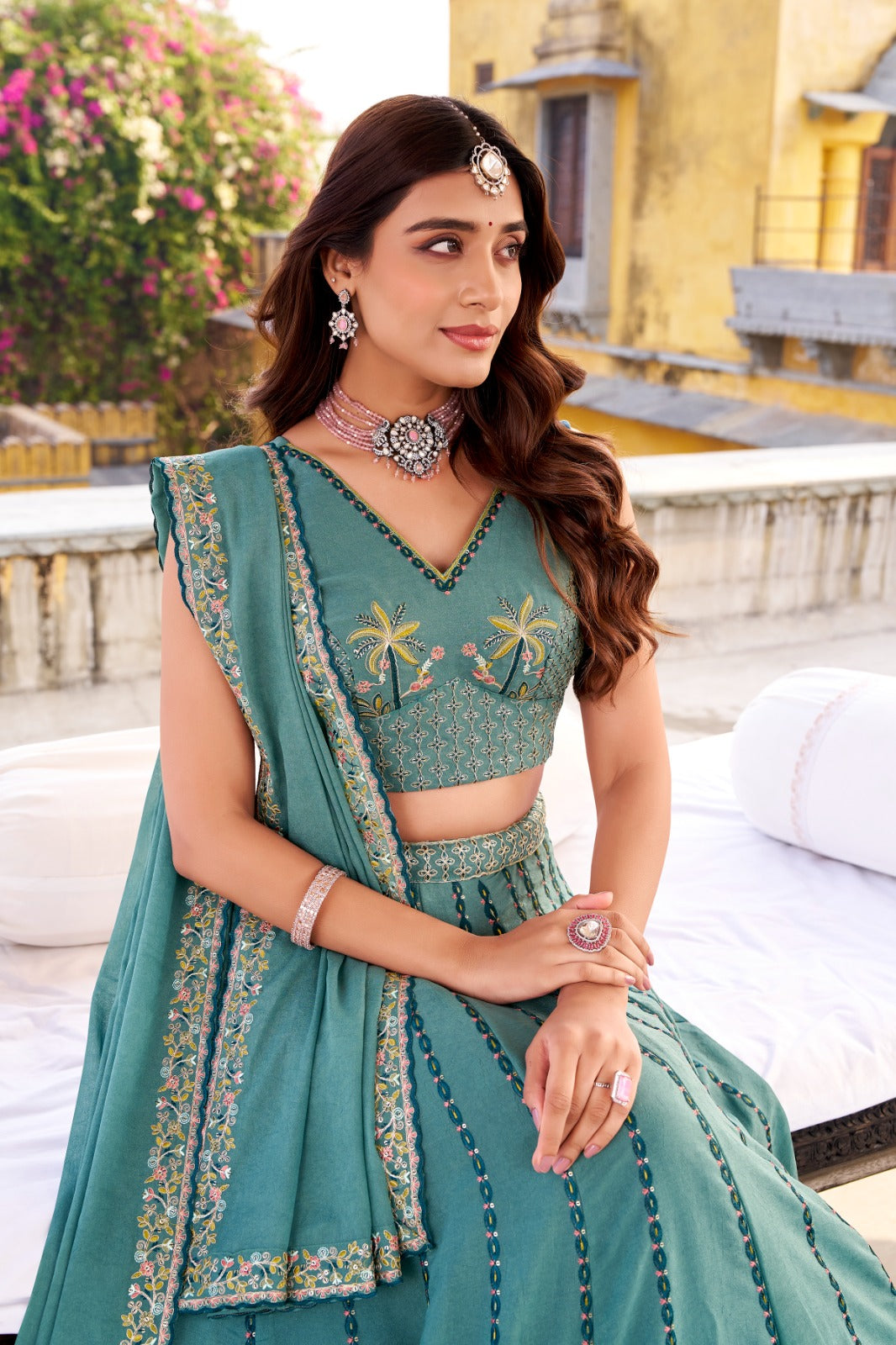 Bridesmaid lehenga choli chocolate crush