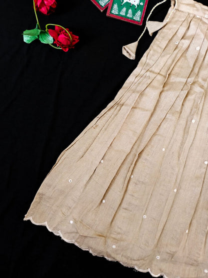 Indo western style kids cute Kalamkari sets