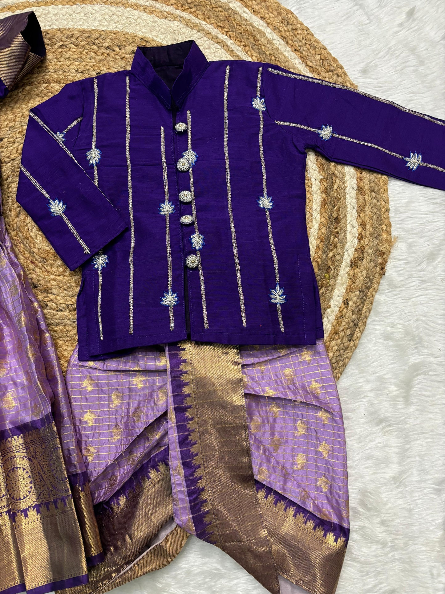 Kid boys Gadwal Traditional set