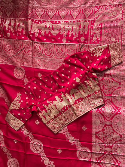 Royal Banaras Premium Classic saree with stitched blouses