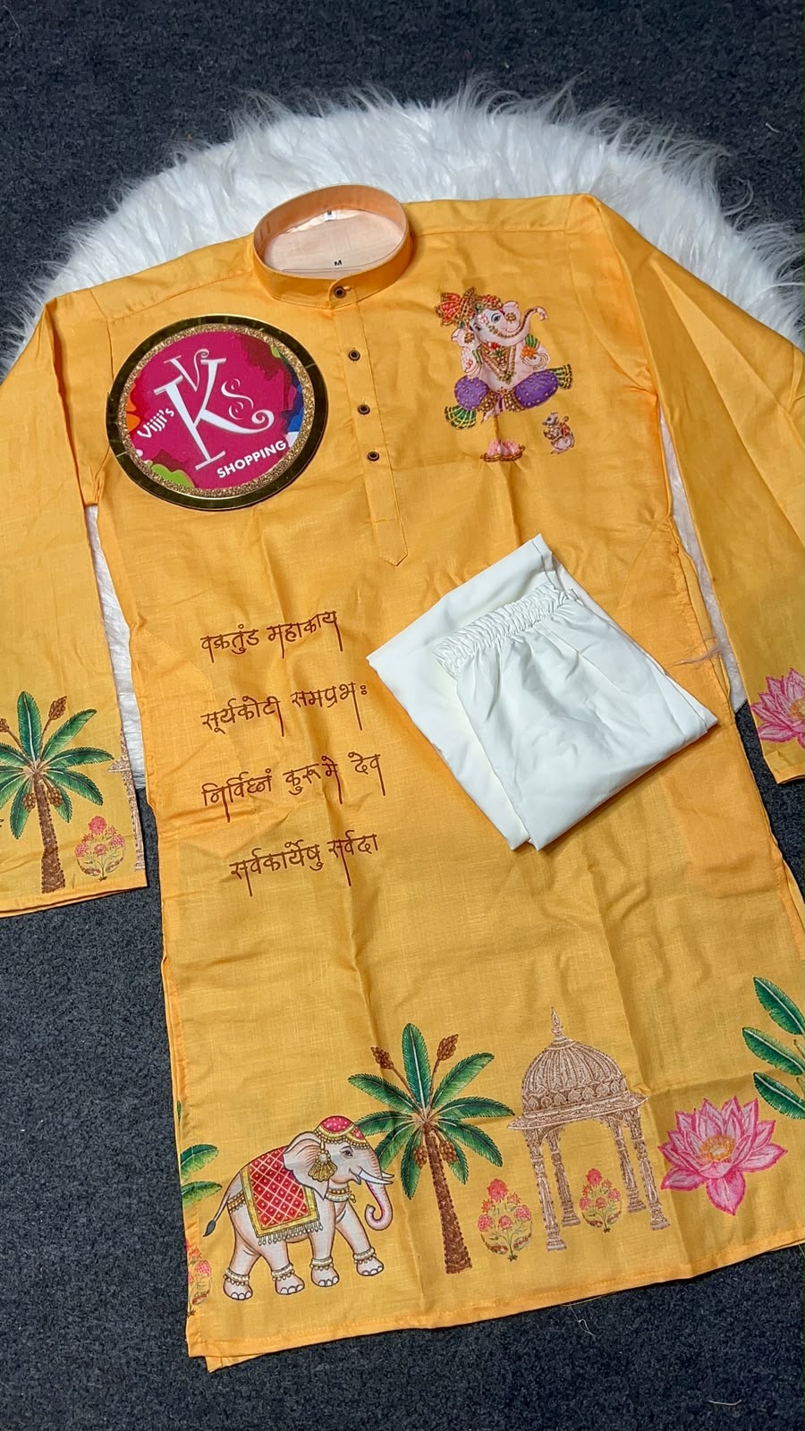 Gents Ganesh Chaturthi special kurta sets