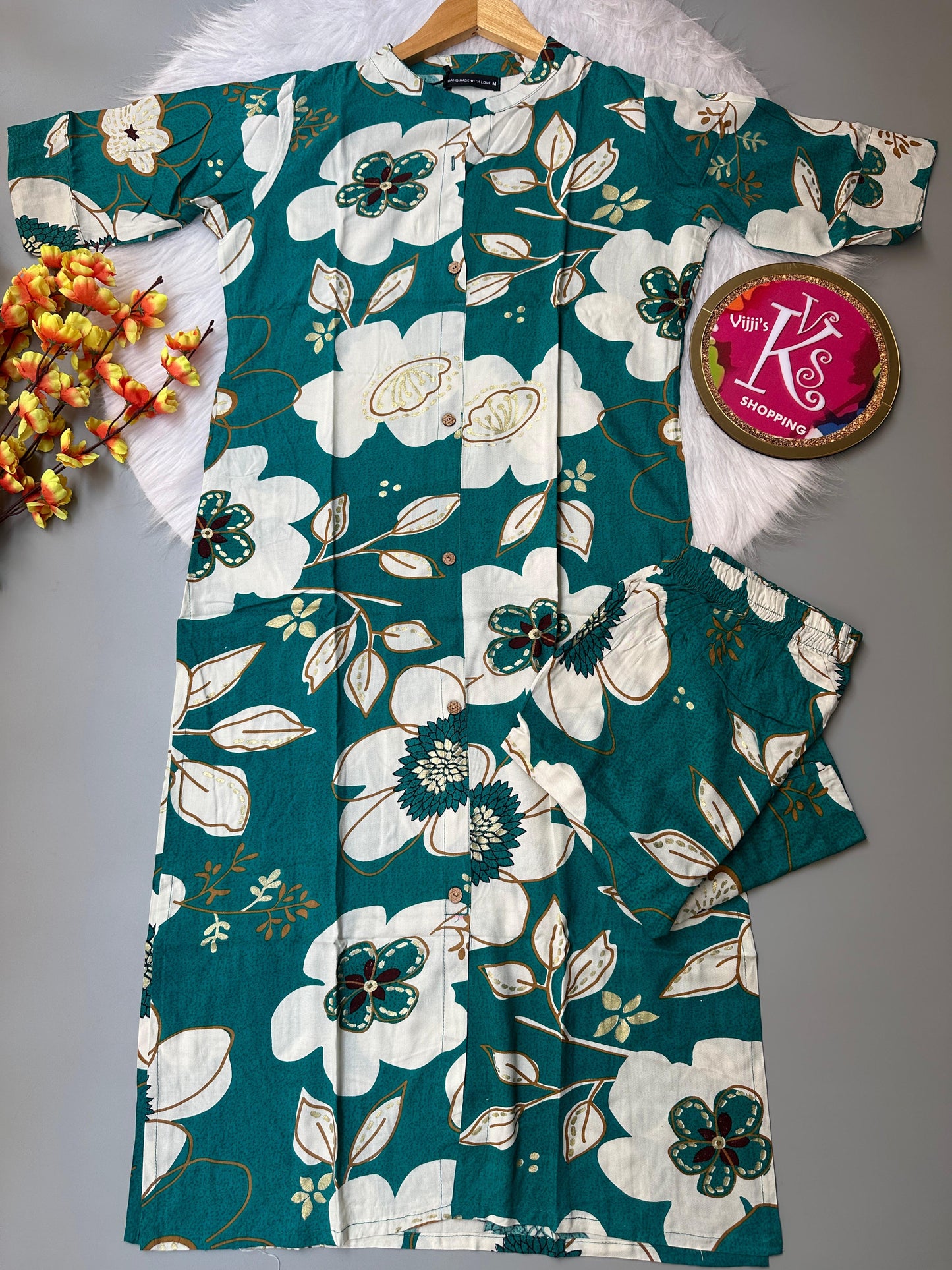 Summer special floral co-ord kurti sets