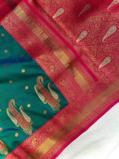 Paithani silk Kanchipuram weaving classic sarees