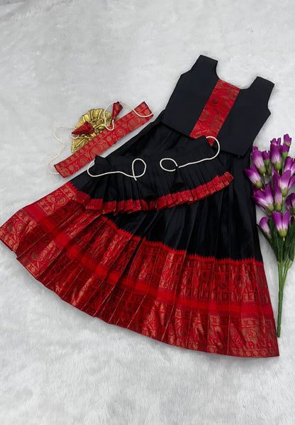 Kids 3 in one model cute gown sets
