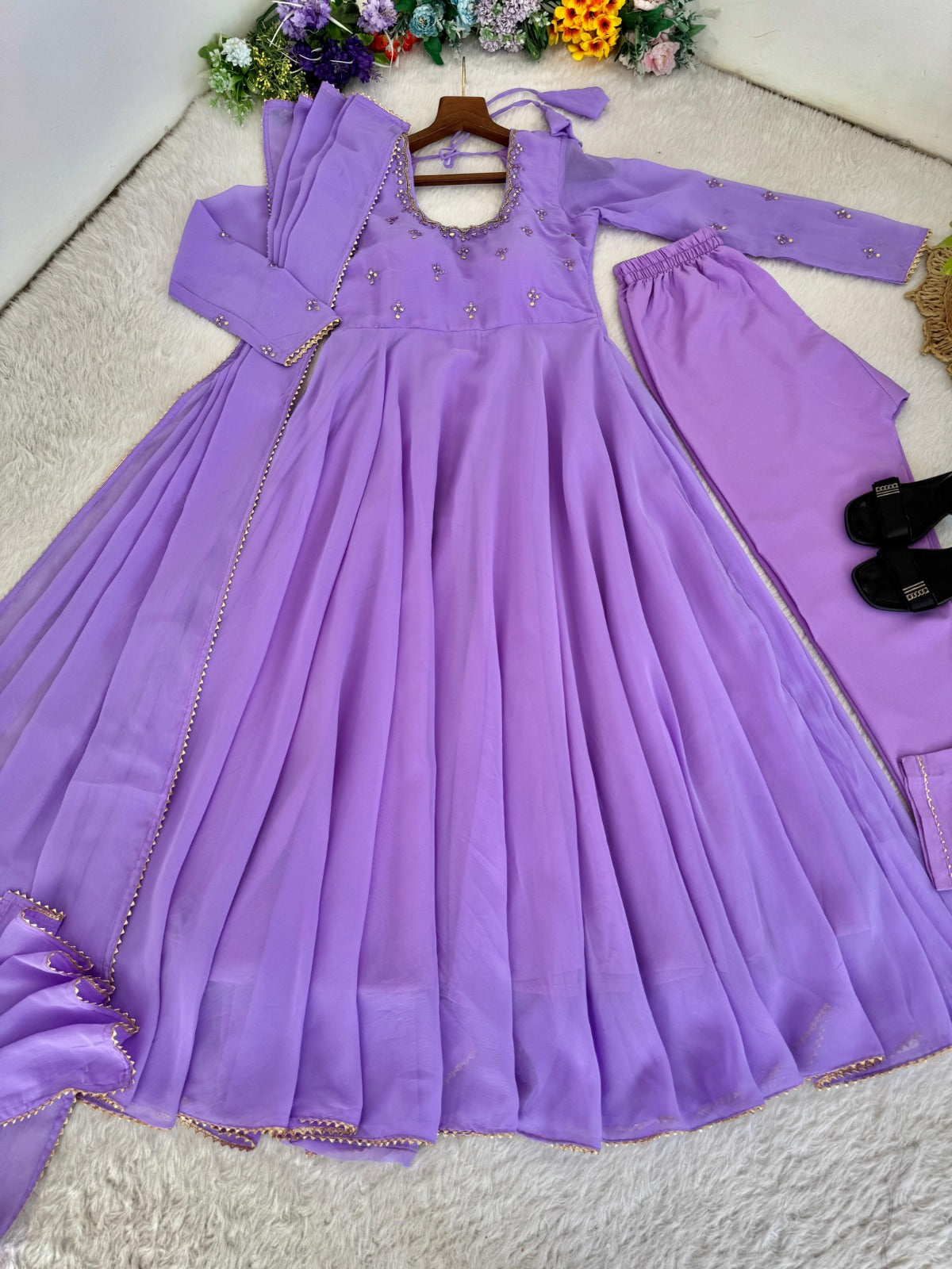 Georgette Anarakali  gown sets