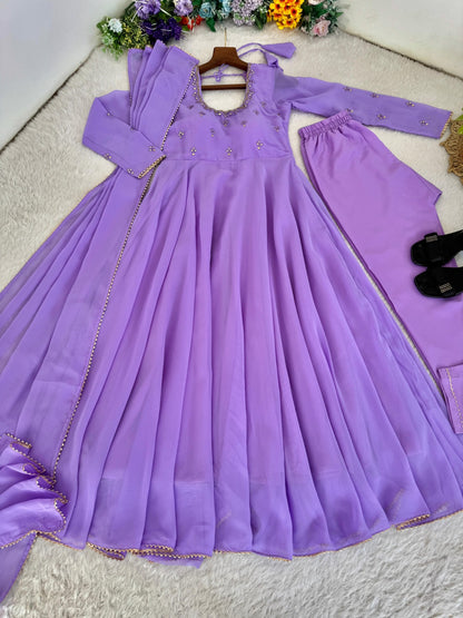 Georgette Anarakali  gown sets