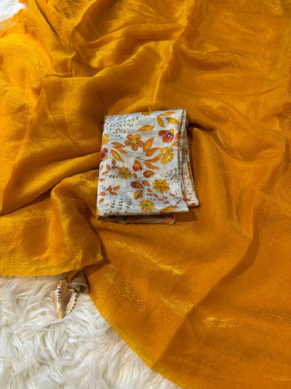 Two tone  space  silk budget Desginer sarees