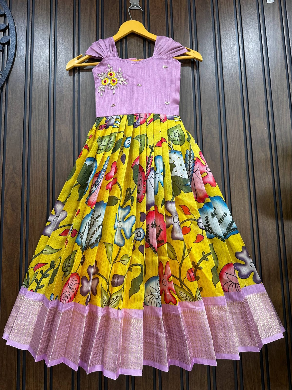 Kids Kalamkari fusion gowns