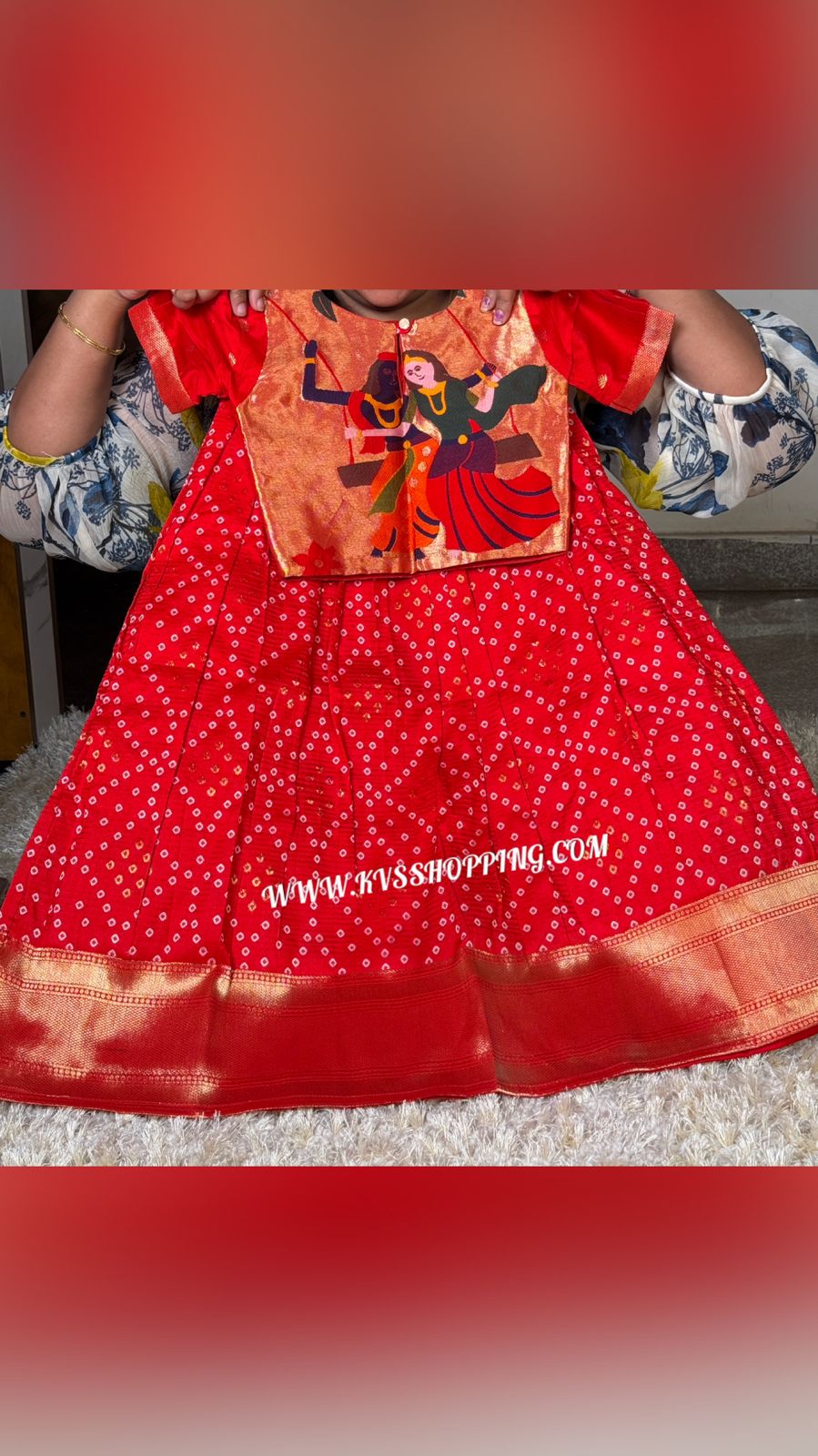 Radha Krishna Bandhini kids cute sets