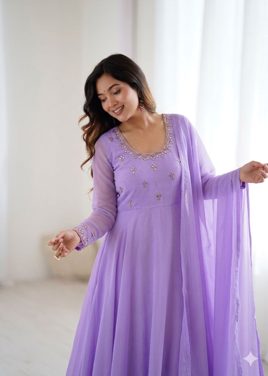 Georgette Anarakali  gown sets