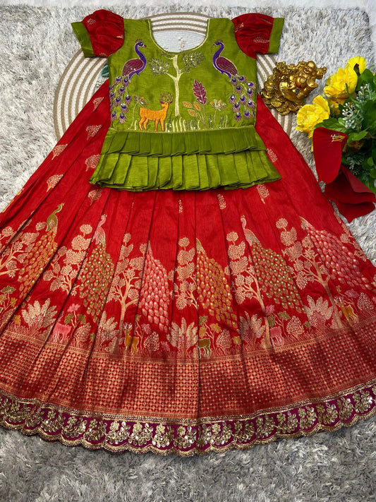 Pure Dola Silk cute kids sets