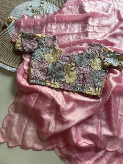 Soft and space silk Trendy Saree