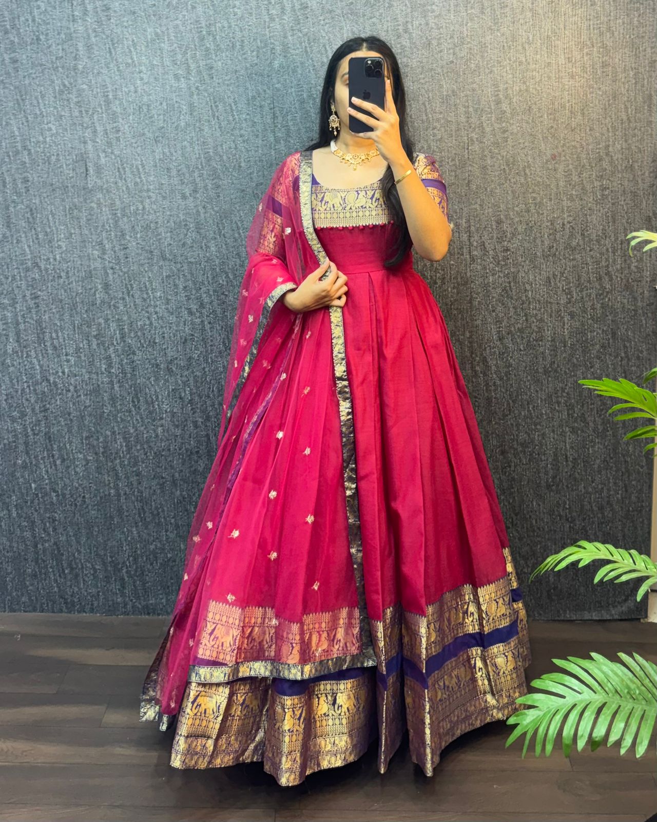 Narayana Silk Butterfly Desginer Classic Gowns