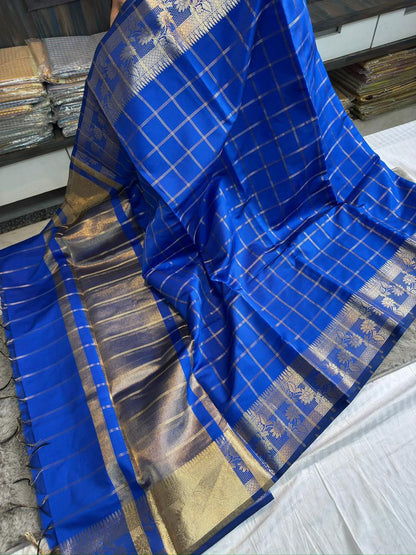 Vintage checks resha budget sarees