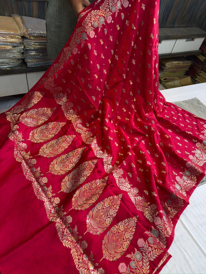 Vintage vibe our Komali raw mango saree