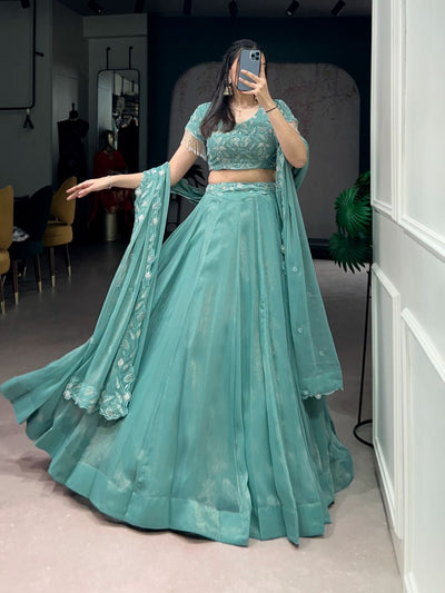 All girls Dream lehenga with beads work