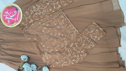 Crop top style (Anarakali ) gown stylish work sets