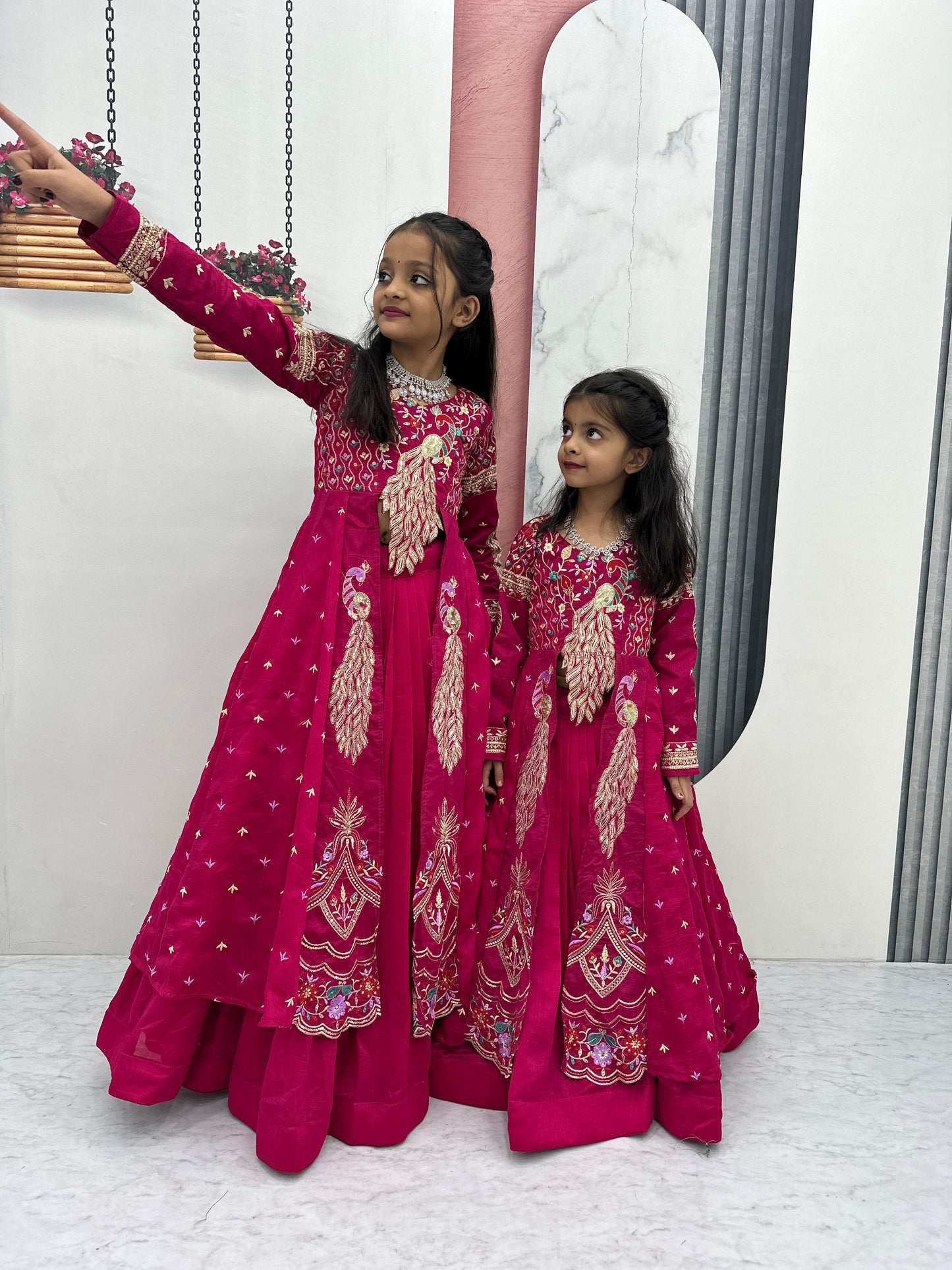 Kids cute peacock Desginer sets