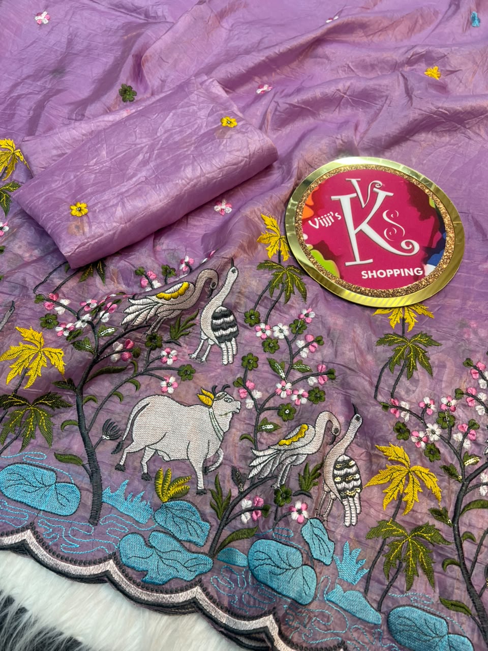 Pichwai heritage meets lightweight grace trendy sarees