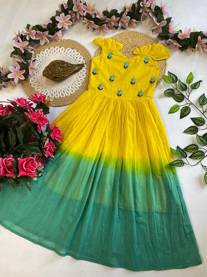 Kids mul mul cotton fancy combo