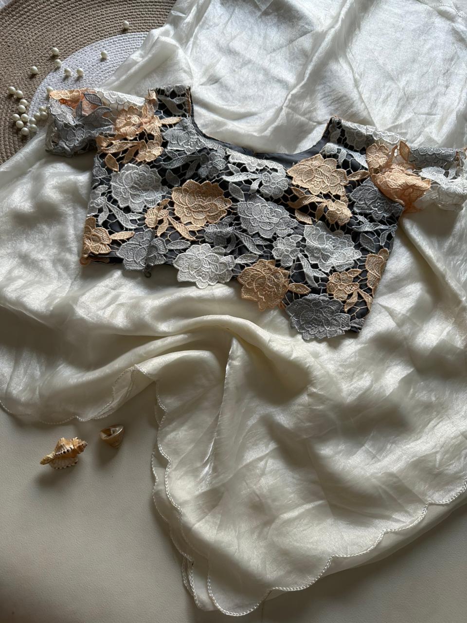 Soft and space silk Trendy Saree