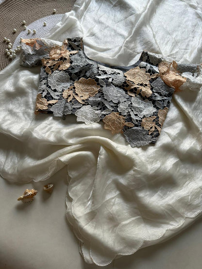 Soft and space silk Trendy Saree